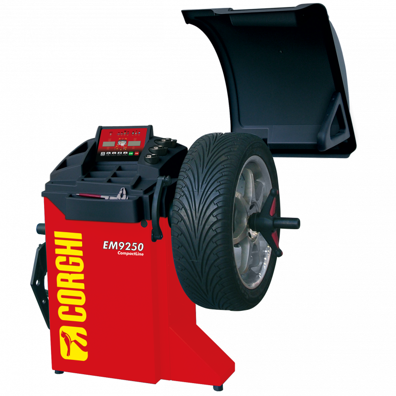 Máy cân bằng lốp xe con, màn hình LCD (màu đỏ)