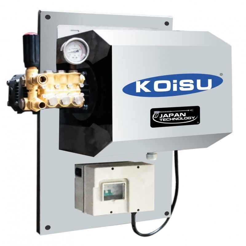 Máy rửa áp lực cao nước lạnh 180 Bar, 4 Kw (3 Pha, Kiểu treo tường, bao gồm dây 15m)