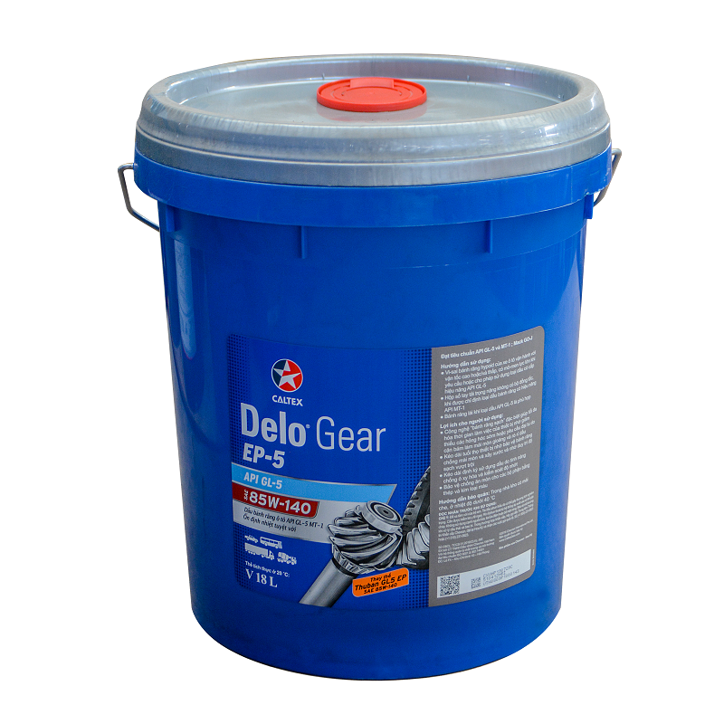 Dầu hộp số ô tô DELO GEAR EP5 85W140 (18 lít)(Số sàn, vi sai)