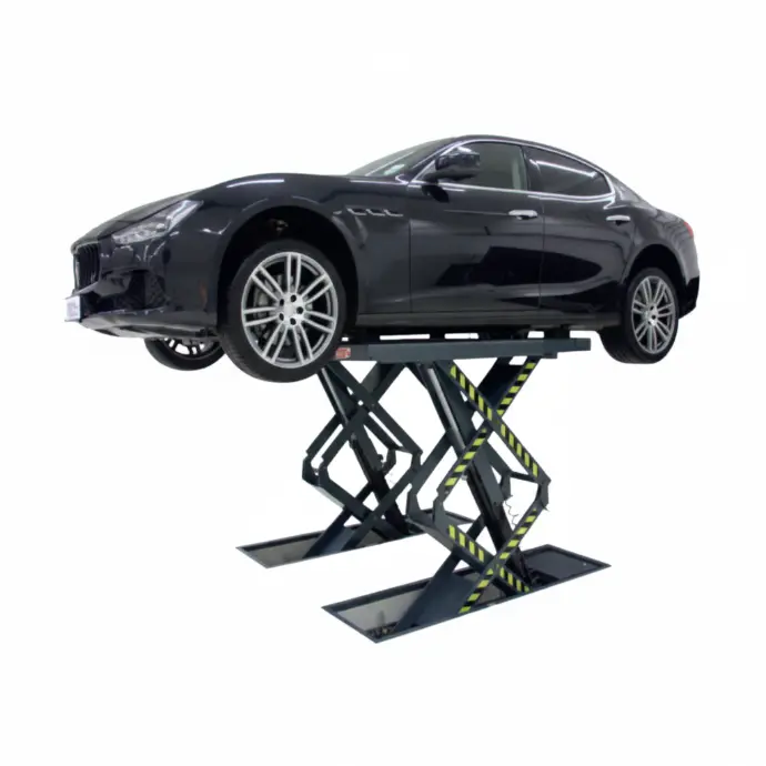 Cầu nâng cắt kéo nâng bụng 3.5 Tấn, Lắp chìm (3 Pha, màu xám )