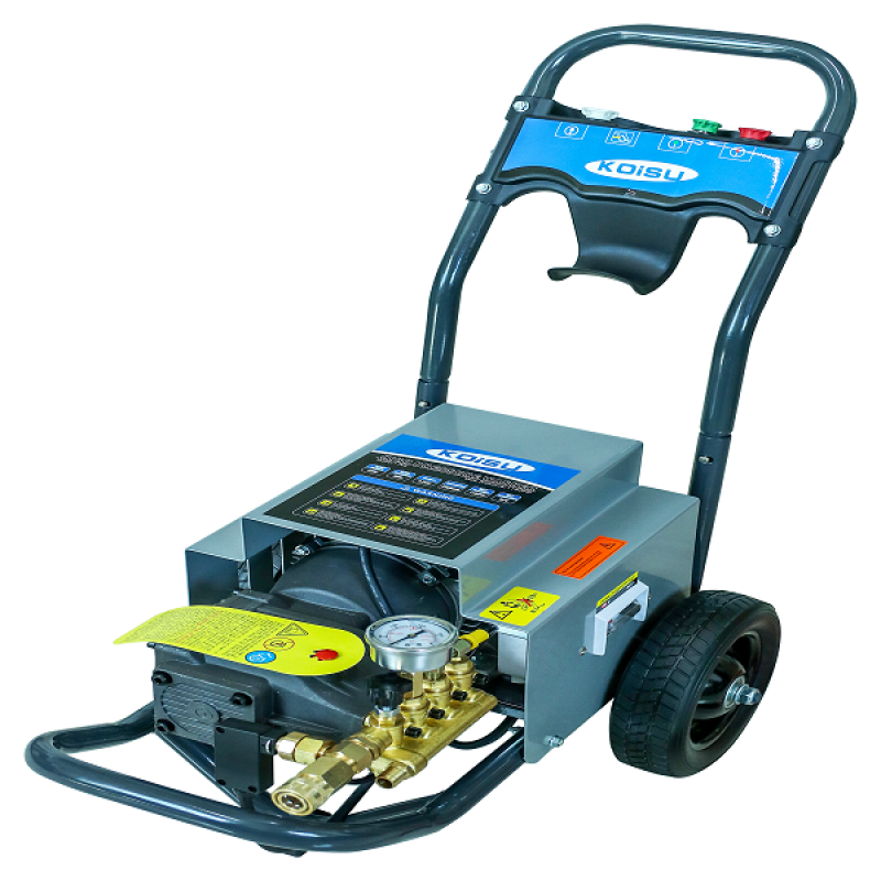 Máy rửa áp lực cao nước lạnh 90 Bar, 2.2 Kw (1 Pha, Kèm phụ kiện), bao gồm dây