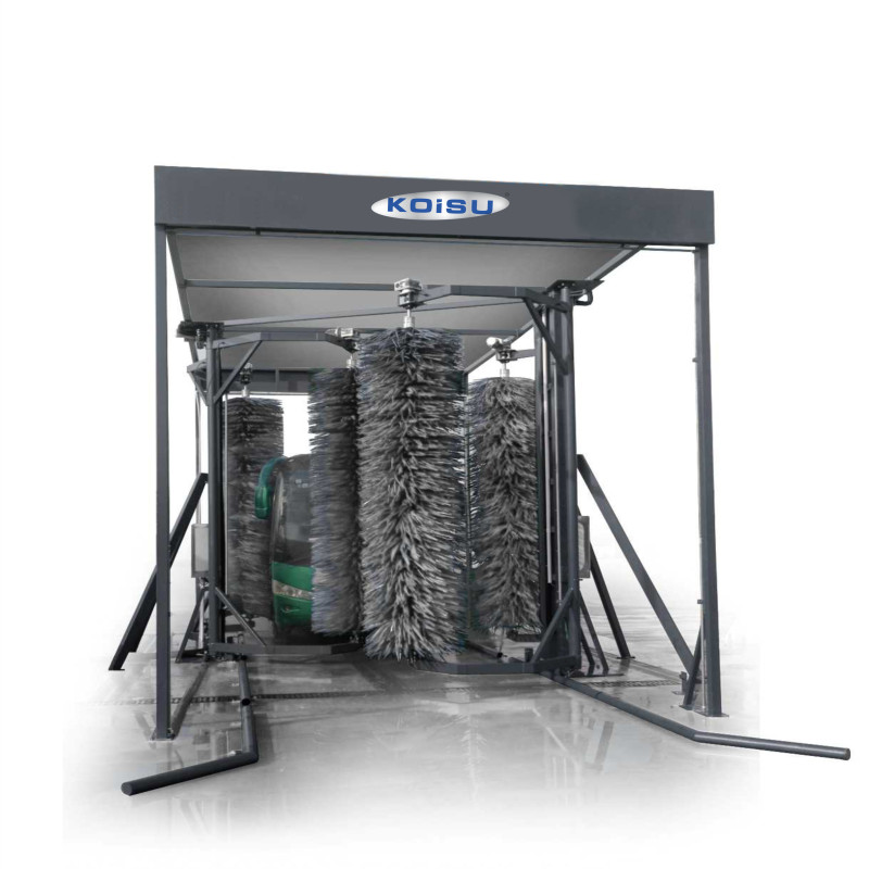 Hệ thống rửa xe tự động có chạm dành cho xe buýt 9.0x4.28x5.0m.