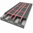 Bệ kéo nắn chìm sàn cho xe tải và xe buýt 16000 x 5798 mm